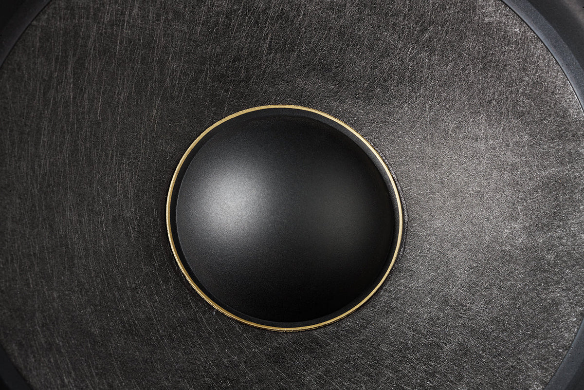 BRAX MATRIX ML165 PRO close-up of the carbon fleece multilayer cone and hemispherical dust cap