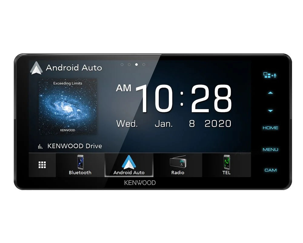 Kenwood DMX820WS – 7" Capacitive Head Unit with Apple CarPlay, Android Auto & USB Mirroring | 200mm Design