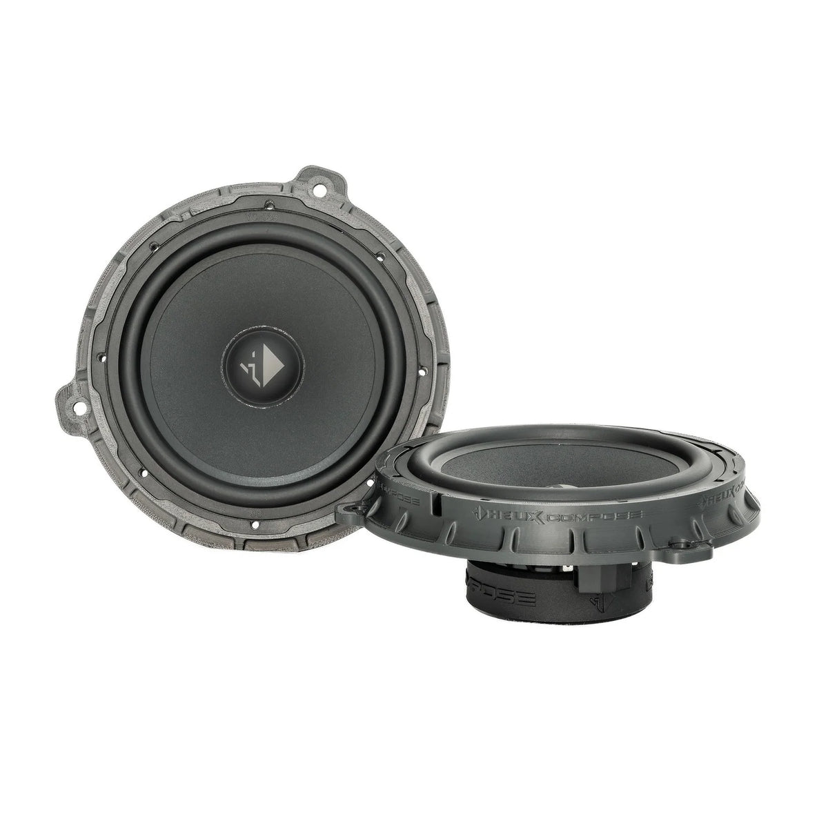 HELIX Ci3 6.5-inch 3Ω Type 2 door woofer pair with vehicle-specific mounting adapters for compatible Hyundai models