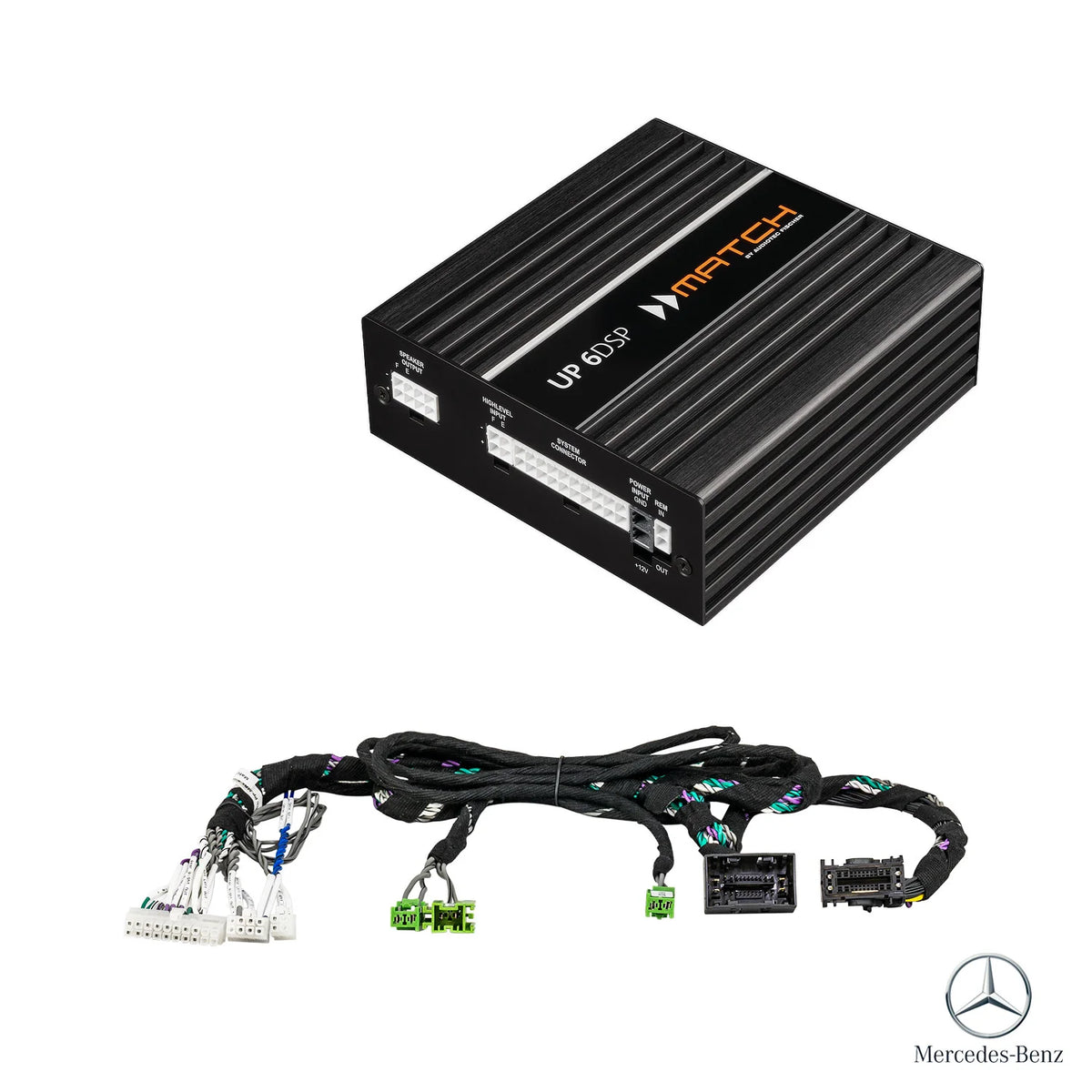 MATCH UP 6DSP with PnP harness for Mercedes C/GLC/E MBUX Basic systems from 2020–2023