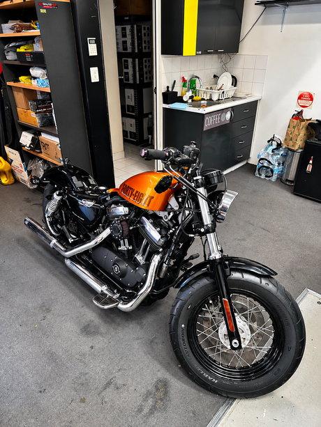 Harley-Davidson Forty-Eight Motorcycle Dashcam Installation | KENWOOD Front & Rear Cameras