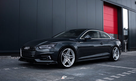 Audi A5 F5 sound system upgrade with DSP amplifier, premium speakers, subwoofer, Apple CarPlay and dashcam solutions by MC Audio Sydney