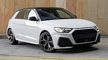 Audi A1 GB sound system upgrade with DSP amplifier, premium speakers, subwoofer, Apple CarPlay and dashcam solutions by MC Audio Sydney