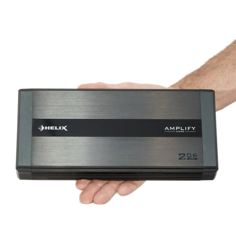 HELIX AMPLIFY 206 DSP top view compact DSP amplifier design – by MC Audio Sydney