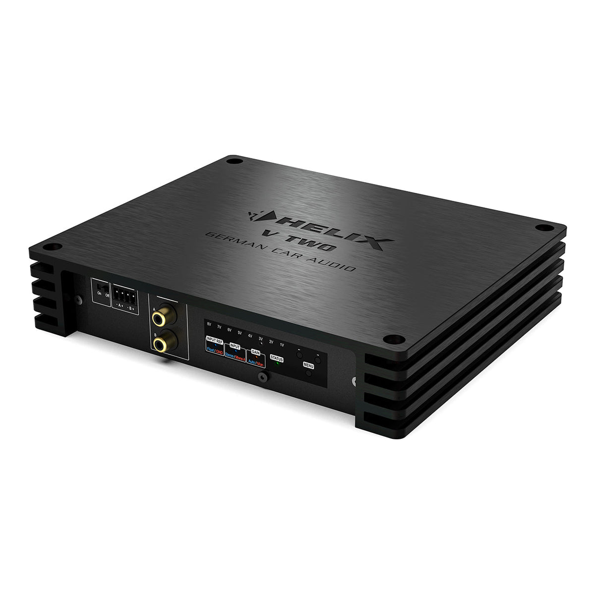HELIX NEXT V TWO 2 channel digital amplifier 1kW RMS front view – by MC Audio Sydney