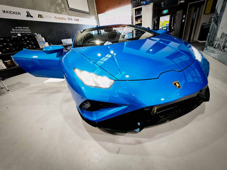 Lamborghini Huracán EVO Spider MC Audio workshop sydney sound upgrade car audio 