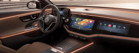 Mercedes-Benz Advanced Sound System upgrade with DSP amplifier, premium speakers, CarPlay and dashcam integration by MC Audio Sydney