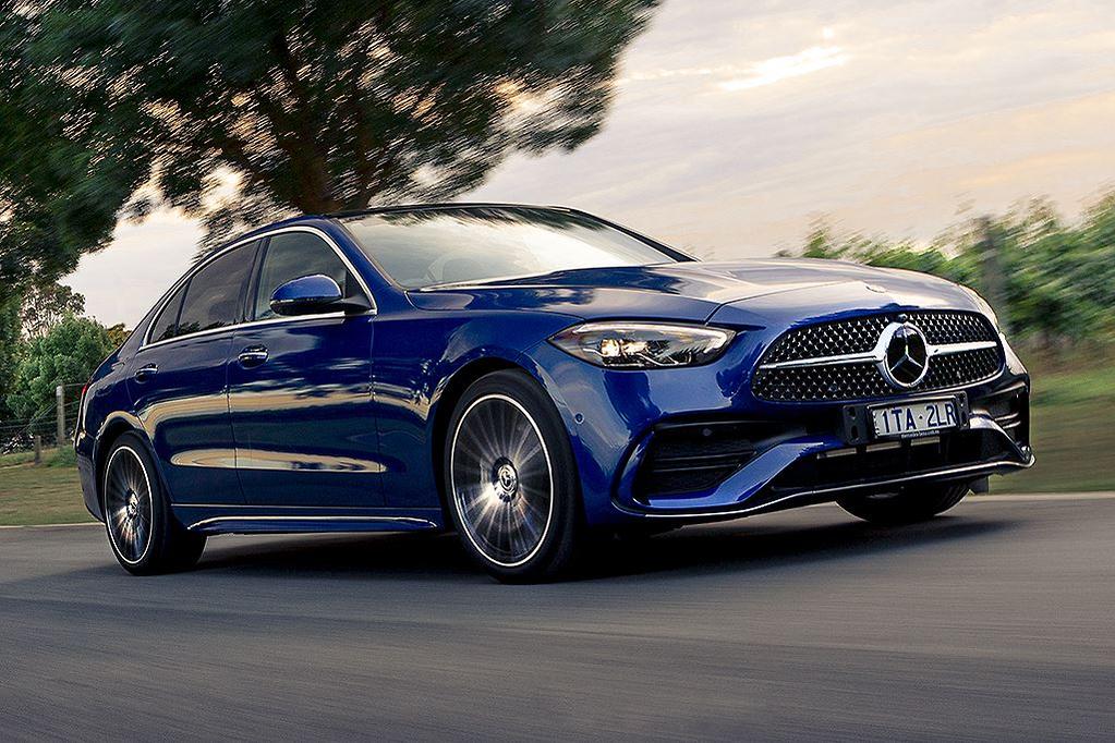 Mercedes C-Class W206 sound system upgrade with DSP amplifier, speakers, CarPlay and dashcam integration by MC Audio Sydney