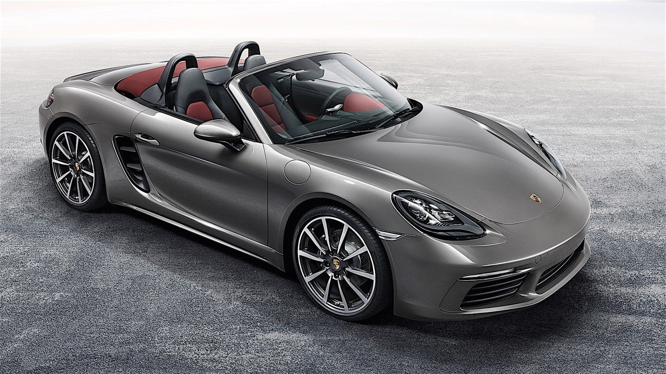 Porsche 718 Boxster (982) premium sound system upgrade with HELIX DSP amplifier, custom subwoofer, Apple CarPlay integration and dashcam installation by MC Audio Sydney.