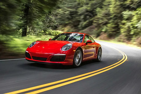 Porsche 911 (991.2) premium sound system upgrade with HELIX DSP amplifier, Apple CarPlay, speakers, subwoofer and dashcam installation by MC Audio Sydney.