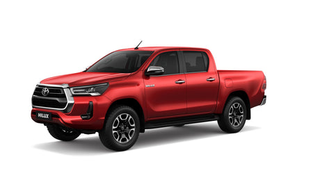 Toyota Hilux SR5 premium sound system upgrade with HELIX DSP amplifier, premium speakers, custom subwoofer, Apple CarPlay and dashcam installation by MC Audio Sydney.