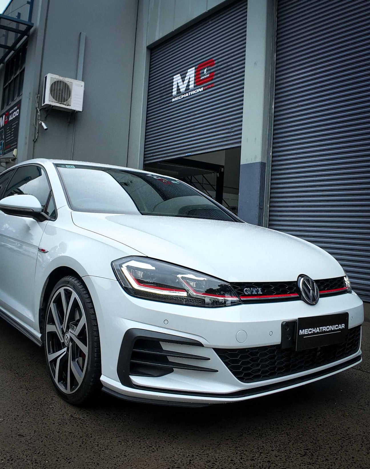 Volkswagen sound system upgrade with DSP amplifier, speakers, CarPlay and dashcam integration by MC Audio Sydney