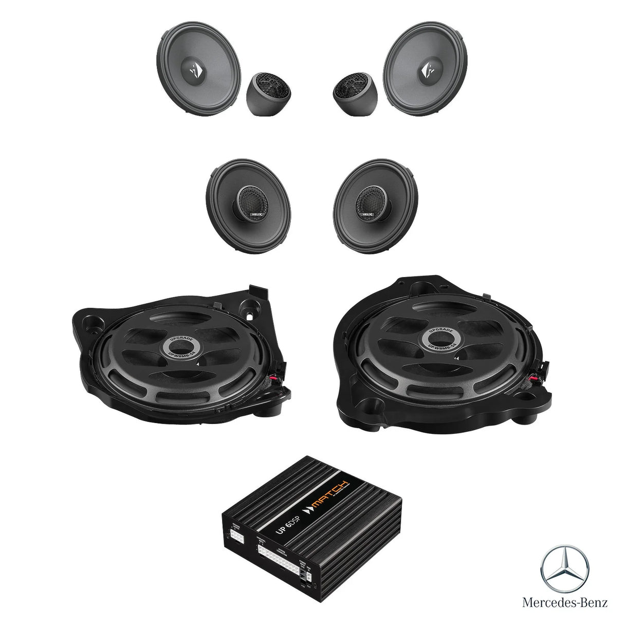 Mercedes GLC X253 Facelift - Speaker & Subwoofer DSP Amplified Package | HELIX Ci3
