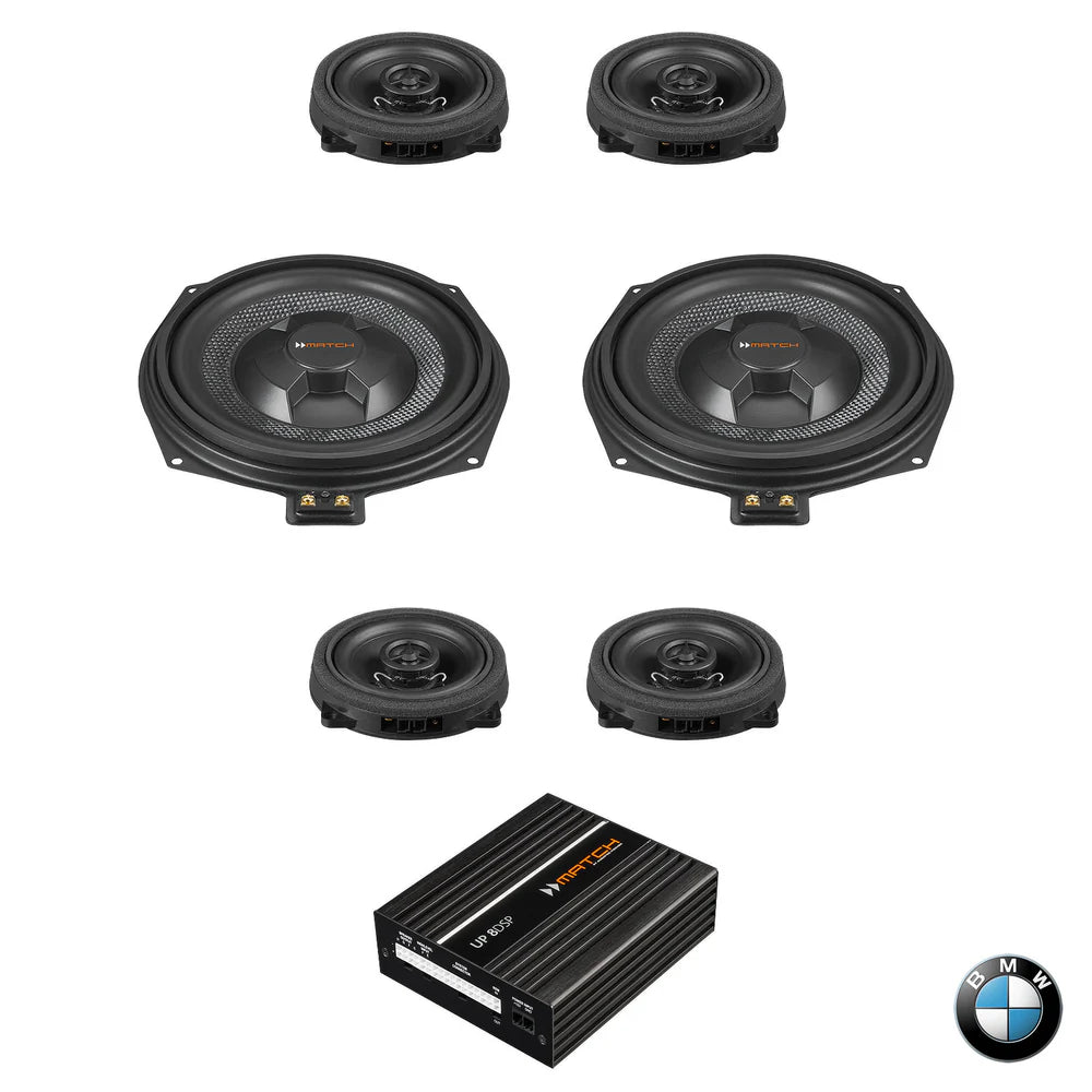 BMW Basic Sound RAM G Gen - Speaker & Subwoofer DSP Amplified Upgrade Package | MATCH UP PnP