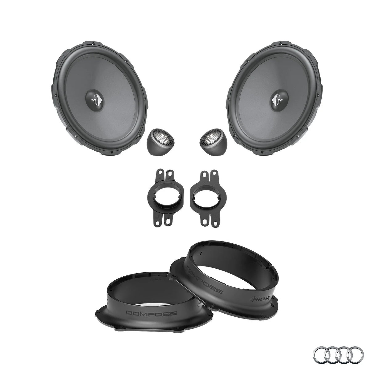 Audi Q7 4M - Front Speaker Upgrade Package | HELIX Ci3/Ci5