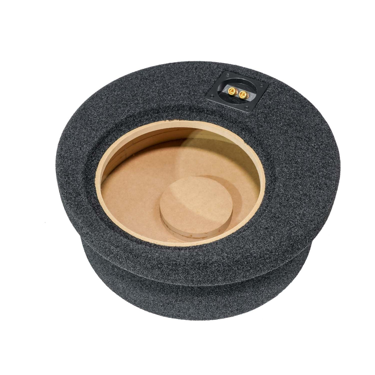 BASSER 17 inch spare tyre 10 inch Fit-Box subwoofer enclosure 15L boot installation – MC Audio Sydney