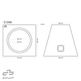 C1240 subwoofer enclosure 12"/30cm 40 liters