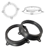 3D-ST FM 200 8-inch 3D printed speaker adapter pair with three-point mounting profile for HELIX woofers