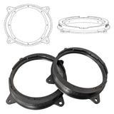 3D-ST FM 200 8-inch 3D printed speaker adapter pair with multi-point mounting profile for HELIX woofers
