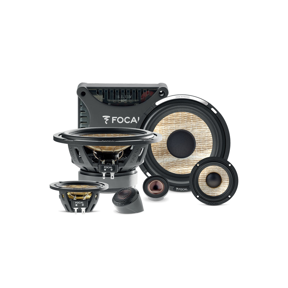 Focal PS 165 F3E 6.5 inch Flax Evo 3-way component speaker system 4 ohm – by MC Audio Sydney