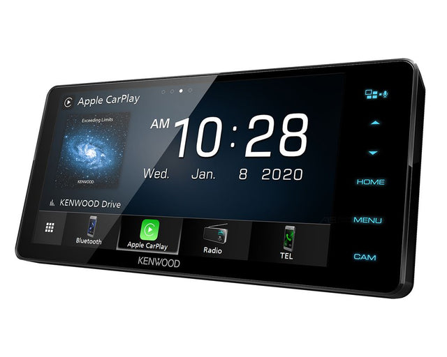 Kenwood DMX820WS 7” capacitive head unit with Apple CarPlay Android Auto and USB mirroring | 200mm design – by MC Audio Sydney
