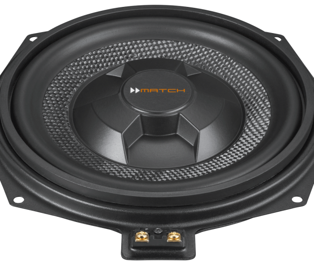 MATCH UP W8BMW-S 8” plug and play under-seat flat subwoofer pair for BMW & MINI | 2Ω – by MC Audio Sydney