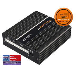 MATCH UP 10DSP with MEC Analog In 10 channel plug and play DSP amplifier front view – by MC Audio Sydney