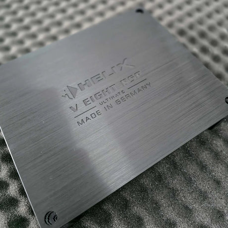HELIX NEXT V EIGHT DSP ULTIMATE side profile and heatsink design – by MC Audio Sydney