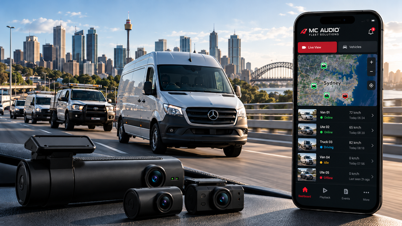 Australian business fleet vehicle technology solution installed by MC Audio Sydney