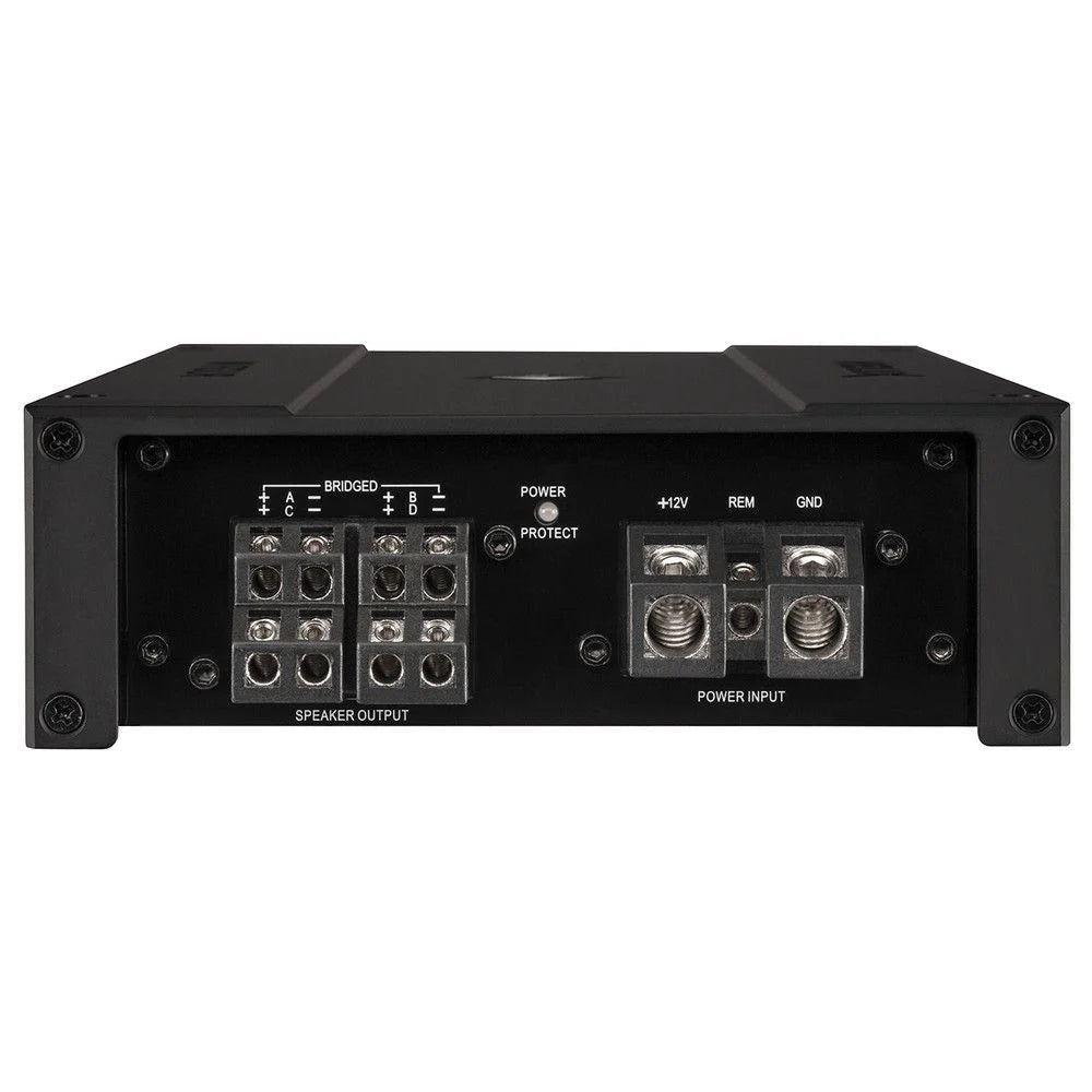 Original packaging for HELIX M FOUR 4-channel Class-D digital amplifier | 2Ω stable – by MC Audio Sydney