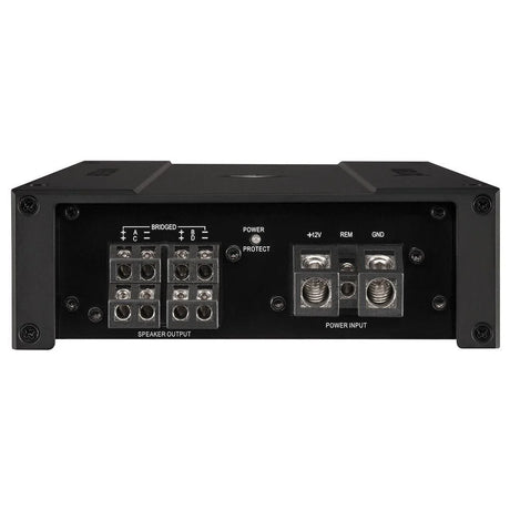 Original packaging for HELIX M FOUR 4-channel Class-D digital amplifier | 2Ω stable – by MC Audio Sydney