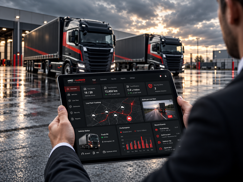 Business vehicle GPS tracker installation for fleet monitoring and vehicle security in Sydney