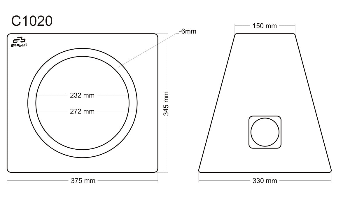 Audio System M EVO 10 | Combo - 10" 300W RMS 4Ω 20L Compact Sealed Subwoofer Box