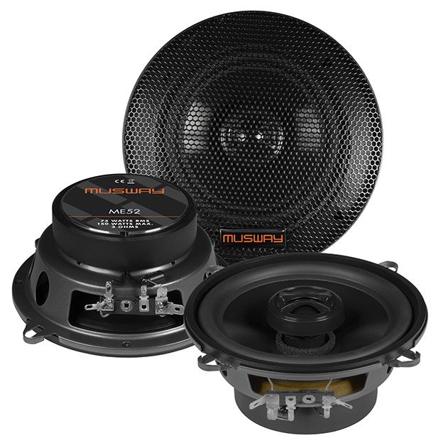 Musway ME-52 5.25” 2-way coaxial speaker set – plug and play car audio upgrade by MC Audio Sydney