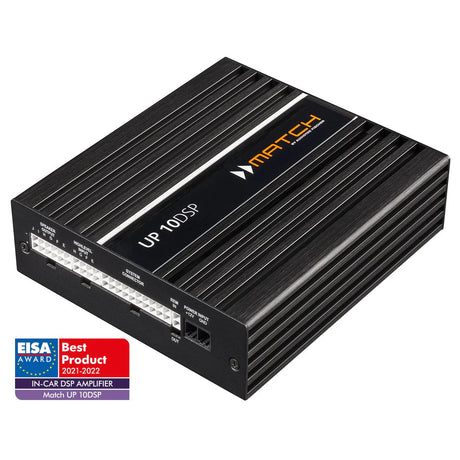 MATCH UP 10DSP top view compact DSP amplifier housing – by MC Audio Sydney