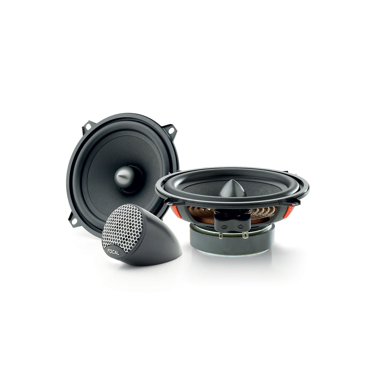Focal ISU 130 complete component speaker kit layout including woofers tweeters and crossovers – by MC Audio Sydney