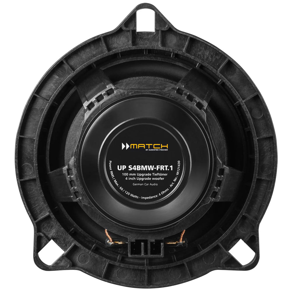 MATCH UP C42BMW-FRT.1 full component speaker layout 4 inch PnP kit for BMW MINI – MC Audio Sydney
