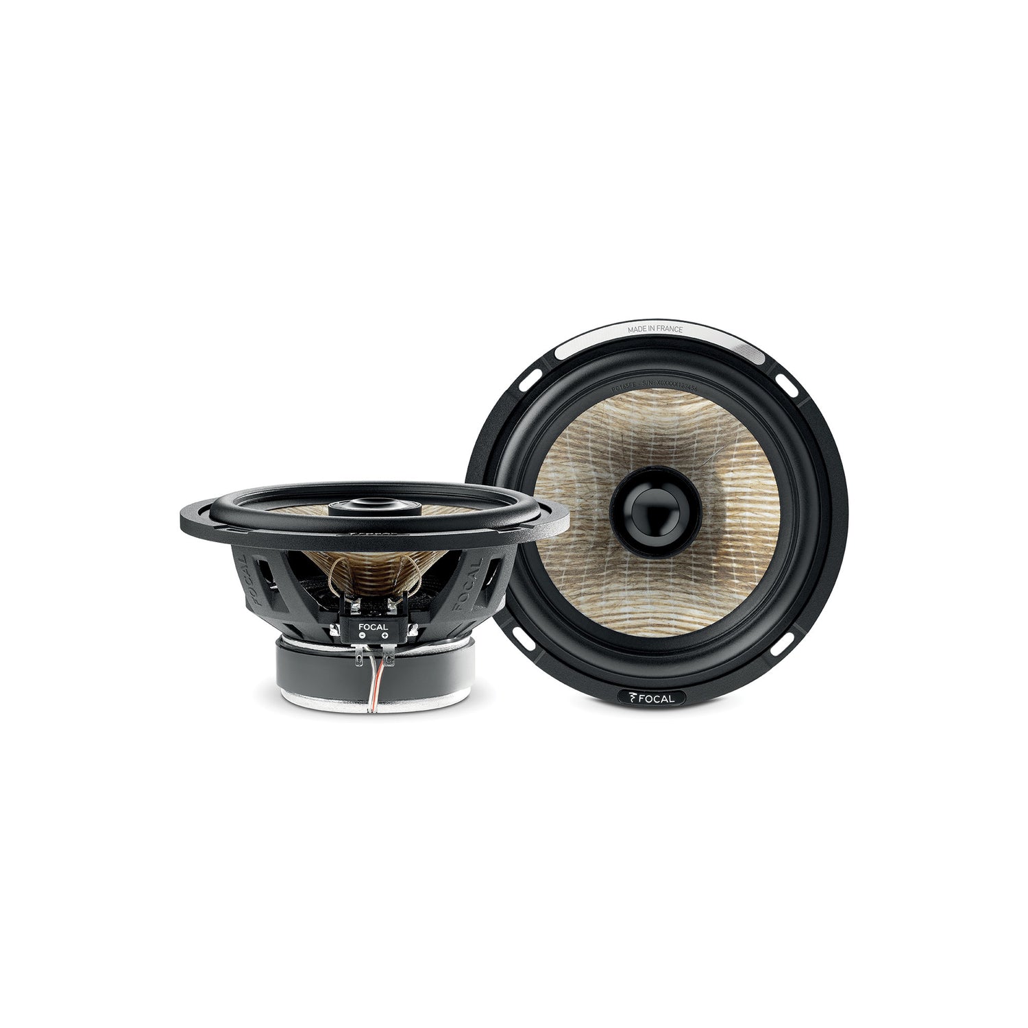 Focal PC 165 FE coaxial speaker pair layout for car audio upgrades – by MC Audio Sydney