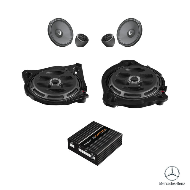 HELIX Ci3 front speaker, subwoofer and DSP amplifier package for Mercedes GLC X253 Basic sound system – MC Audio Sydney