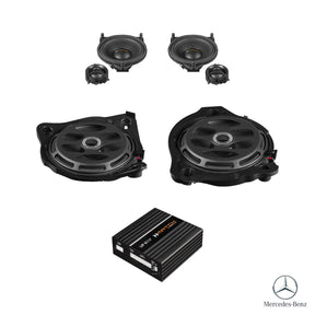 MATCH UP PnP front speaker, subwoofer and DSP amplifier package for Mercedes GLC X253 Basic sound system – MC Audio Sydney