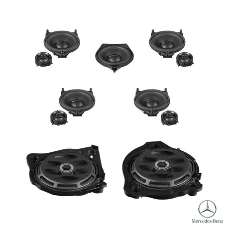 MATCH UP PnP speaker and subwoofer upgrade package for Mercedes-Benz C-Class W205 Burmester sound system – MC Audio Sydney