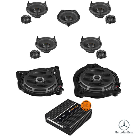 MATCH UP PnP speaker, subwoofer and DSP amplifier upgrade package for Mercedes-Benz C-Class W205 Burmester sound system – MC Audio Sydney