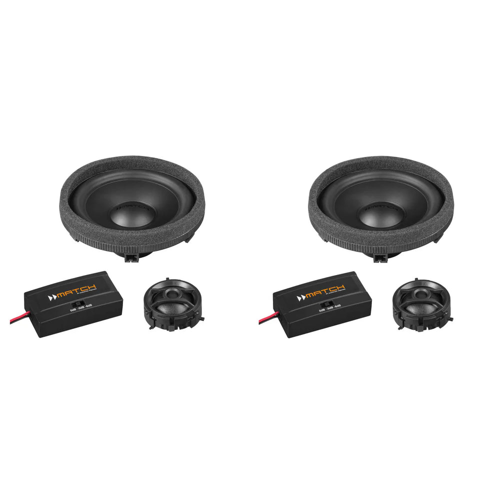MATCH UP C42MB-FRT.3 full 4” 2-way plug and play component speaker set for Mercedes-Benz Type 3 – installed by MC Audio Sydney