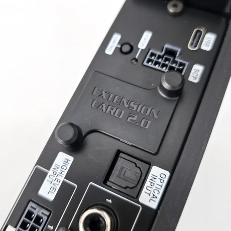 HELIX NEXT V EIGHT DSP ULTIMATE RCA and speaker output terminals detail – by MC Audio Sydney