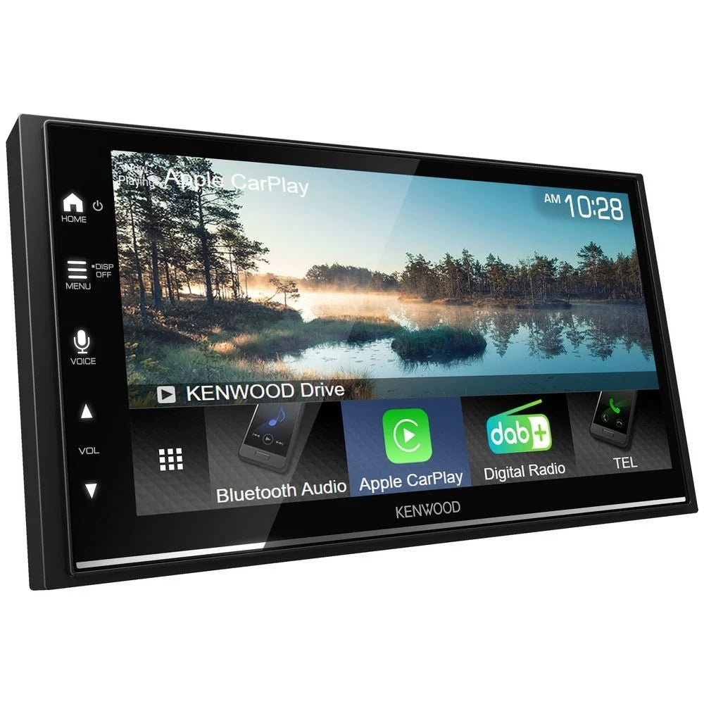 Kenwood DMX7522DABS rear connections – 7” HD wireless multimedia head unit with RCA USB inputs by MC Audio Sydney