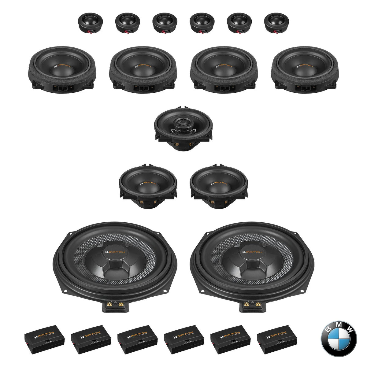 BMW Harman Kardon S0688 F Gen MATCH UP PnP speaker and subwoofer audio upgrade package – MC Audio Sydney