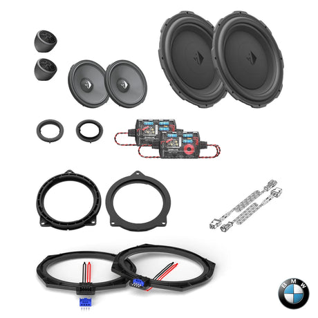 BMW HiFi S0676 F G Generation HELIX Ci3 front speaker and Ci5 subwoofer upgrade – MC Audio Sydney