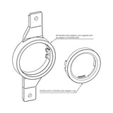 HELIX FlexMount CFMK25 adapter compatibility overview with HELIX COMPOSE speakers – by MC Audio Sydney
