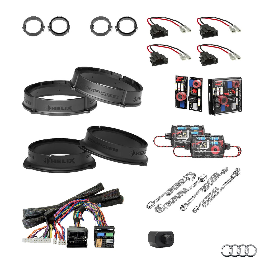 Audi A1 GB AudiSound HELIX Ci3 Ci5 speaker subwoofer and DSP amplifier upgrade package – MC Audio Sydney