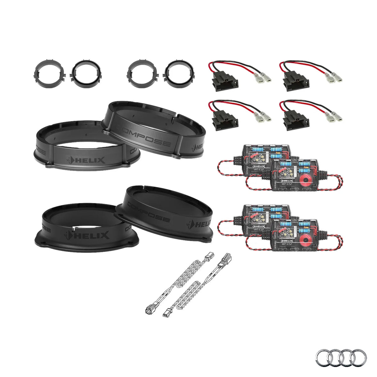 Audi A1 GB HELIX Ci3 speaker upgrade for factory sound system – MC Audio Sydney